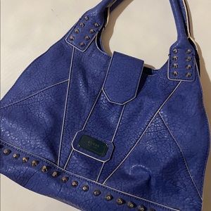 Guess rebel stud blueberry carryall handbag